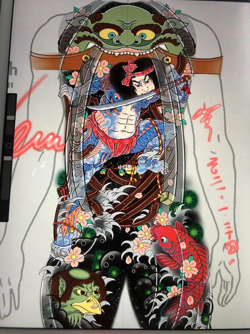 张顺手稿_纹身_锦鲤怎么样_日式老传统纹身_美妆_彩妆