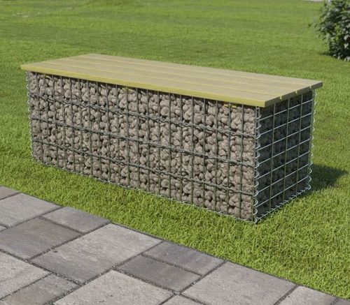 石笼坐凳在公园花园景观园林中的使用案例