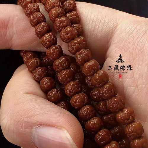 毕业级矮桩南瓜五爪金龙三日红佛手小金刚108颗男女佛珠手链脖挂