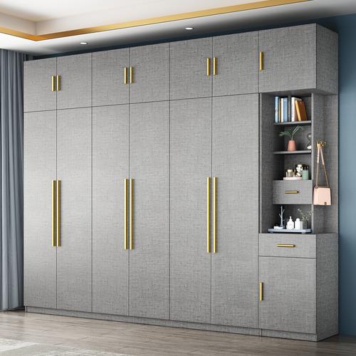 衣柜轻奢现代简约北欧家用卧室储物经济小户型布纹网