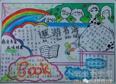 遨游浩汗书海追寻足迹手抄报书海泛舟手抄报