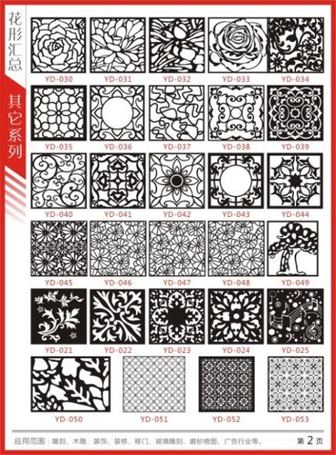 【cdr】雕刻花形雕花镂空隔断雕刻图案