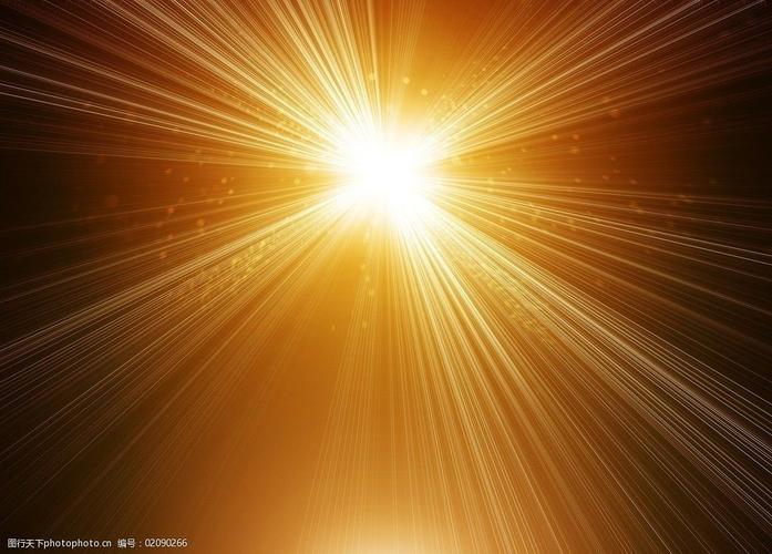 黄色发光的背景