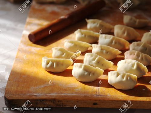 手工制作的饺子