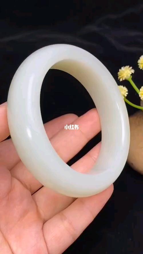 和田玉白玉山料羊脂手镯57口径 白度好,密_手镯_和田玉白玉_时尚_配饰