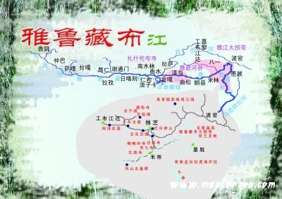 博览古今天下 地理知识         雅鲁藏布江发源于西藏西南部