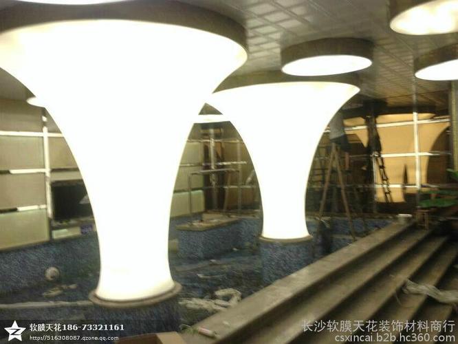 软膜天花包柱软膜发光柱子商品大图