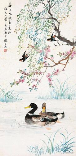 张世简 桃花流水鳜鱼肥