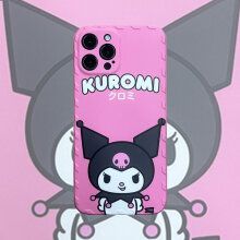 壳iphone11创意8plus硅胶潮牌xsmax全包 苹果xr【粉底-kuromi酷米洛】