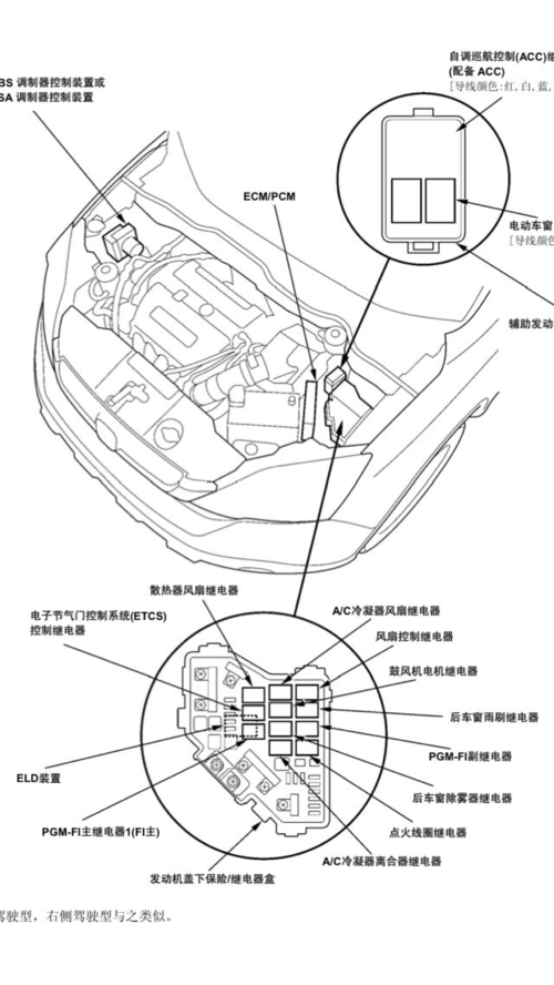 本田crv主继电器的位置在那里?