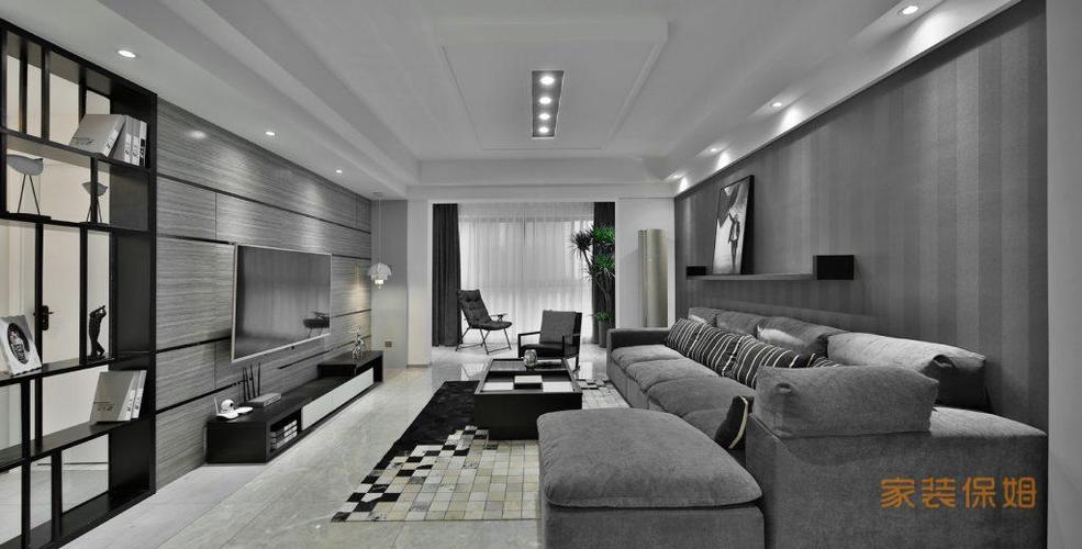 2020年后现代黑白灰极简实景图效果图40