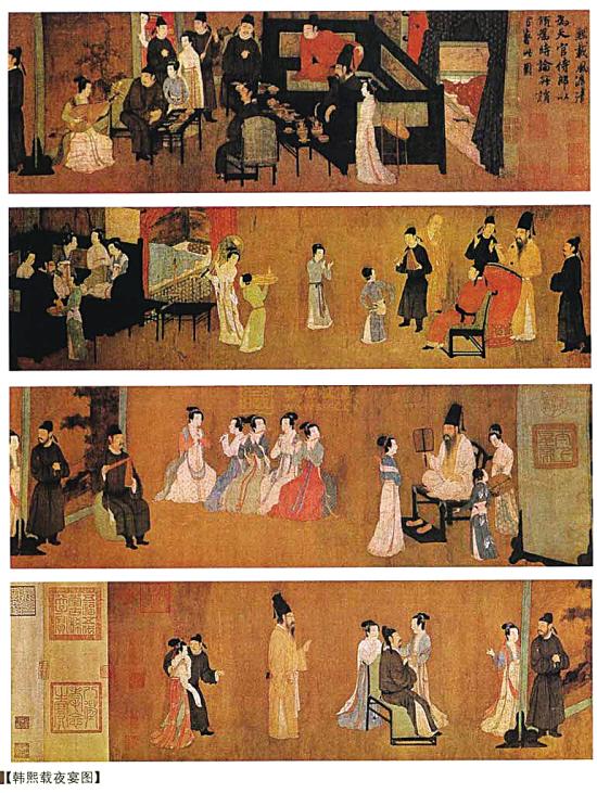 张大千曾用700两黄金购得《韩熙载夜宴图》