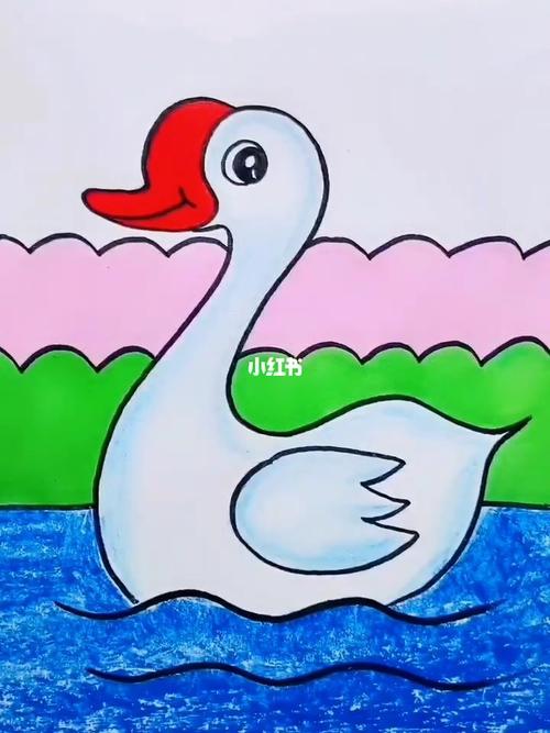 幼儿园简笔画大白鹅教程_简笔画_教程_幼儿园_简笔画教程_知识_艺术