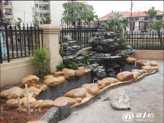 假山鱼池制作方法