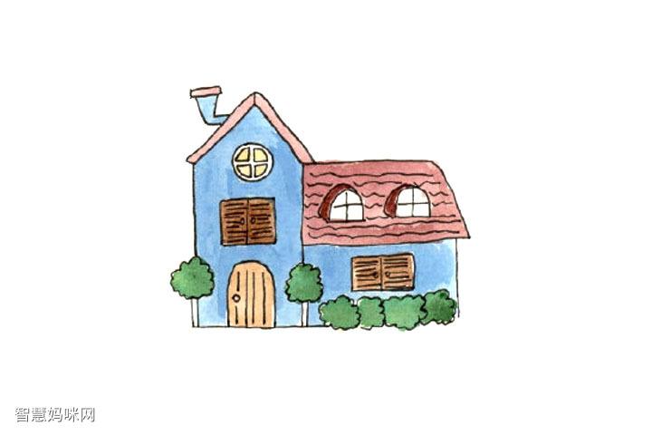 充满童趣的小房子简笔画教程8