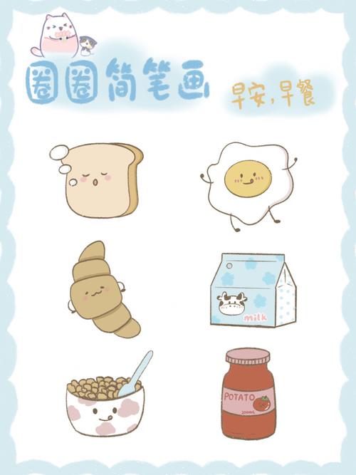 简笔画_教程_早餐_简笔画教程
