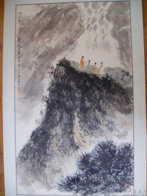 {徐善}拟傅抱石山水画