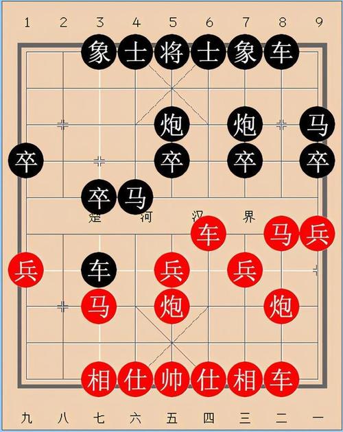 象棋实战中局谱:互换车杀士争先