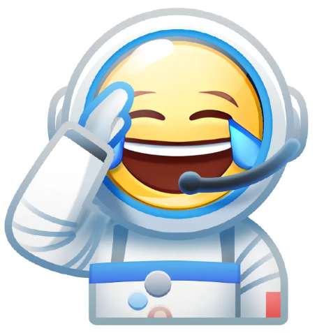 当emoji化身宇航员表情包