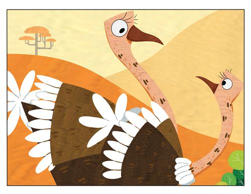 绘本《鸵鸟》|插画|绘本|书航 - 原创作品 - 站酷