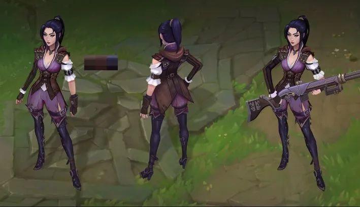 英雄联盟皮城女警 凯特琳原画模型更新!