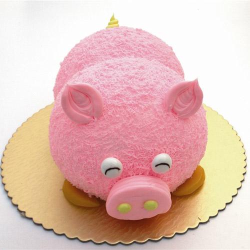猪蛋糕图片可爱卡通
