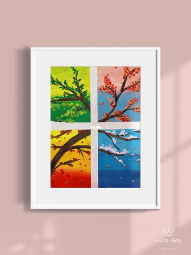 幼儿少儿创意美术色彩之 一年四季_创意美术_幼儿_美术_绘画_光谷广场