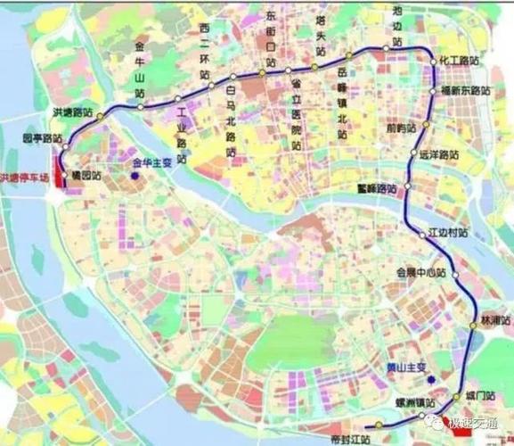 ↓↓ 福州地铁4号线一期起点站橘园站,终点站帝封江站线路全