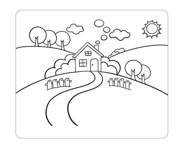 春天到了,教你画一幅漂亮的风景简笔画「视频教程」