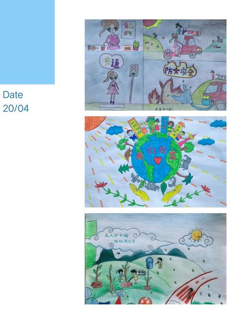 第三届全国中小学生"环境健康杯"绘画比赛迁安市第七实验小学学生作品