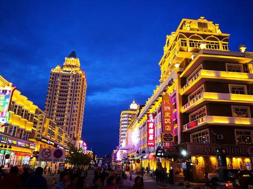 满洲里漂亮的街景