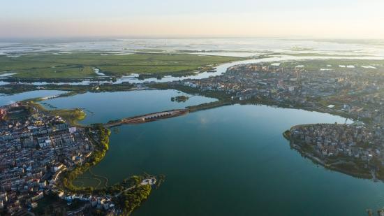 中南院鄱阳县环东湖综合治理epc项目关键工程长堤路桥建成通车