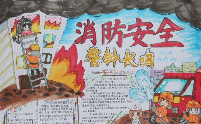 消防安全手抄报2