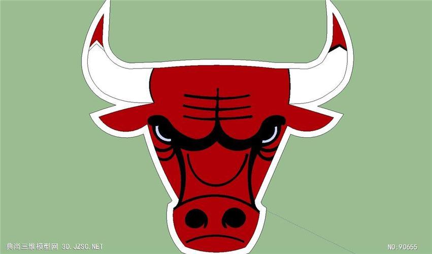 nba公牛队标志的su模型