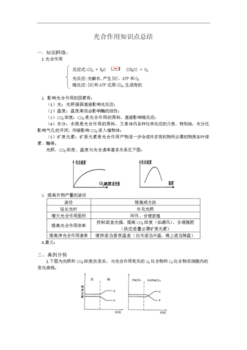 高一生物光合作用知识点总结.doc