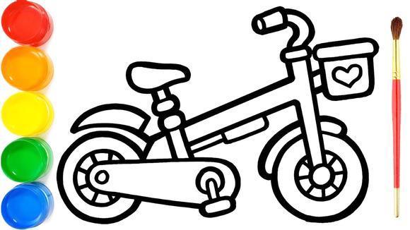 自行车的简笔画 儿童简笔画绘画