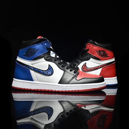 正品aj1男鞋篮球鞋11蜘蛛侠小闪电13空军一号4女鞋倒钩鸢乐