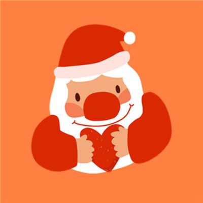 2017圣诞节头像卡通二次元图片 晚一点遇见你余生都是