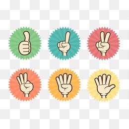 五指不同动作手指方向