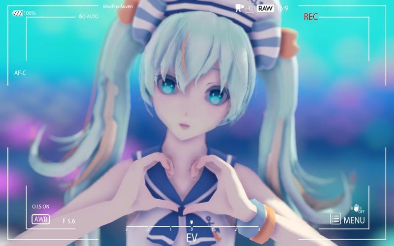 mmdlaptaplove超短裙水手服miku78