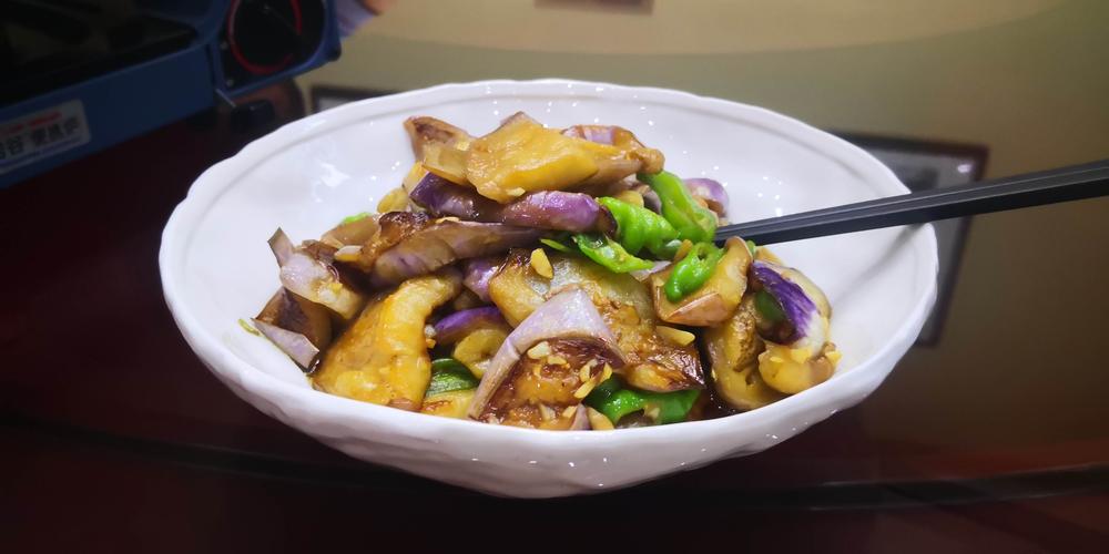 青椒煎茄子