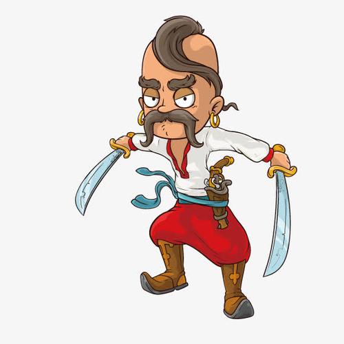 拿弯刀带枪的强盗