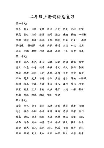 二年级上册词语总复习.doc 3页