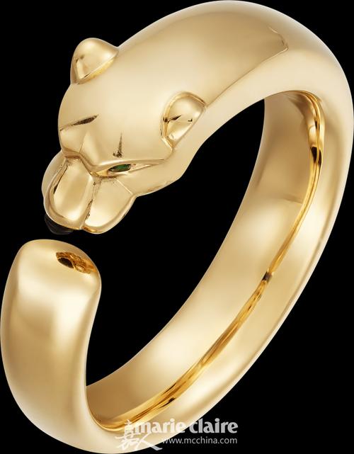 panthère de cartier卡地亚猎豹系列戒指   18k黄金