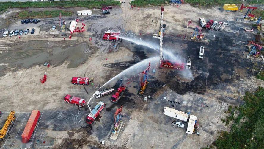 公司举办井下作业井喷突发事件综合应急演练_抢险