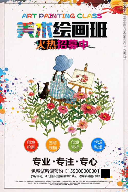 美术绘画班宣传海报设计图__绘画书法_文化艺术_设计图库_昵图网nipic