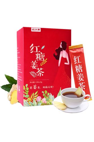 红糖姜茶红糖水姜汁水姨妈茶颗粒痛经茶15包*10g