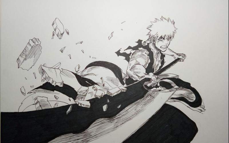 手绘死神千年血战篇黑崎一护