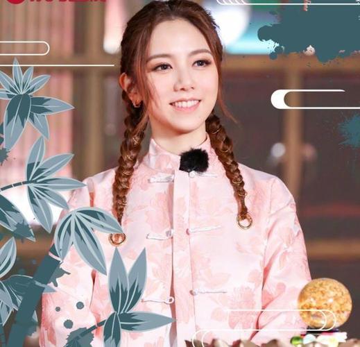 这一期的节目有邓紫棋参加,海报上的她扎着两个麻花辫,穿上粉色的