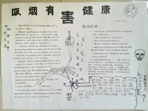 禁烟手抄报